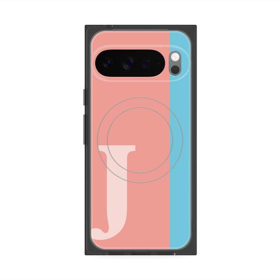 Premium Square Case with Pixelsnap［ Original - initial color line - J pink ］