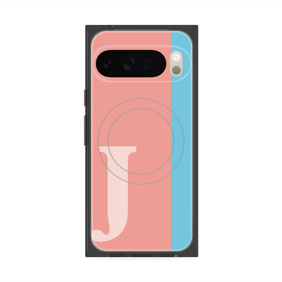 Premium Square Case with Pixelsnap［ Original - initial color line - J pink ］