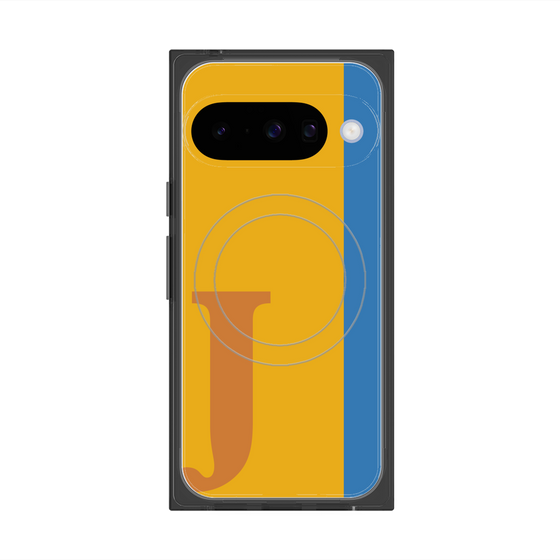 Premium Square Case with Pixelsnap［ Original - initial color line - J orange ］