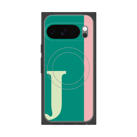 Premium Square Case with Pixelsnap［ Original - initial color line - J green ］
