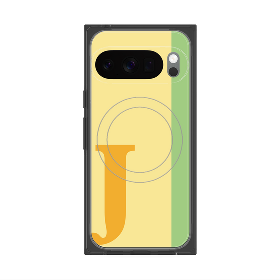 Premium Square Case with Pixelsnap［ Original - initial color line - J yellow ］