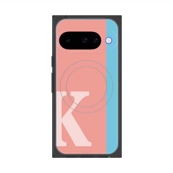 Premium Square Case with Pixelsnap［ Original - initial color line - K pink ］
