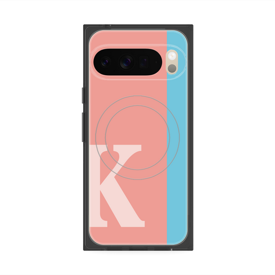 Premium Square Case with Pixelsnap［ Original - initial color line - K pink ］