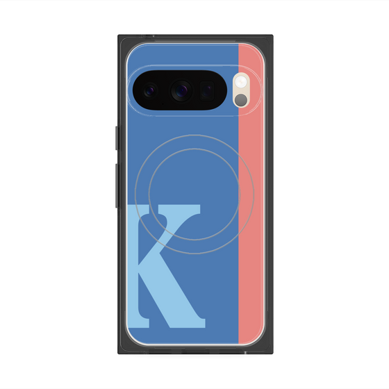 Premium Square Case with Pixelsnap［ Original - initial color line - K blue ］