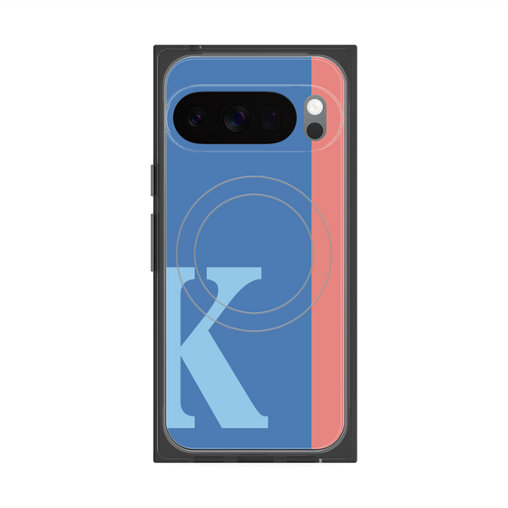 Premium Square Case with Pixelsnap［ Original - initial color line - K blue ］