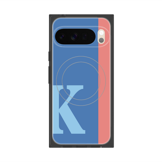 Premium Square Case with Pixelsnap［ Original - initial color line - K blue ］