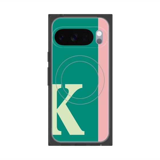 Premium Square Case with Pixelsnap［ Original - initial color line - K green ］