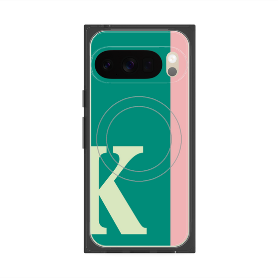 Premium Square Case with Pixelsnap［ Original - initial color line - K green ］