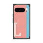 Premium Square Case with Pixelsnap［ Original - initial color line - L pink ］