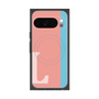 Premium Square Case with Pixelsnap［ Original - initial color line - L pink ］
