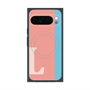 Premium Square Case with Pixelsnap［ Original - initial color line - L pink ］
