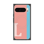 Premium Square Case with Pixelsnap［ Original - initial color line - L pink ］