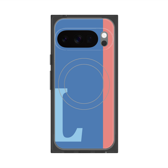 Premium Square Case with Pixelsnap［ Original - initial color line - L blue ］