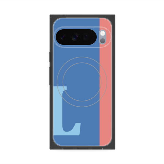 Premium Square Case with Pixelsnap［ Original - initial color line - L blue ］