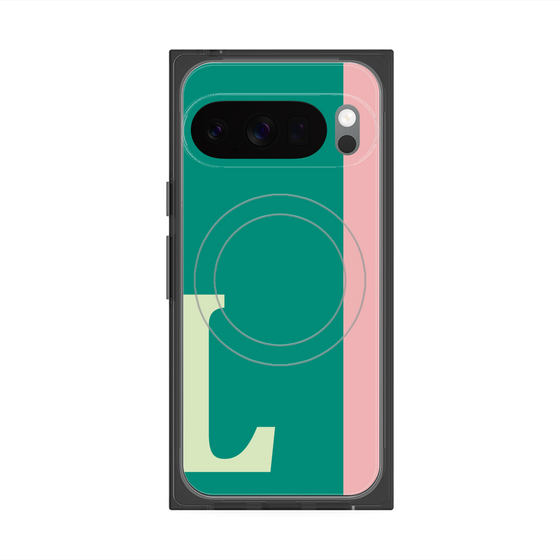 Premium Square Case with Pixelsnap［ Original - initial color line - L green ］