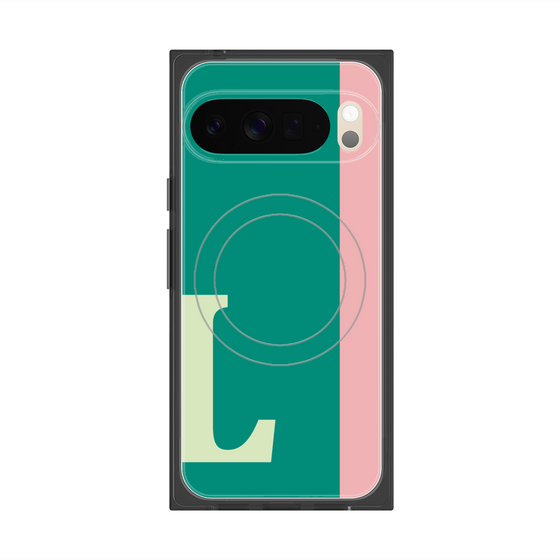 Premium Square Case with Pixelsnap［ Original - initial color line - L green ］