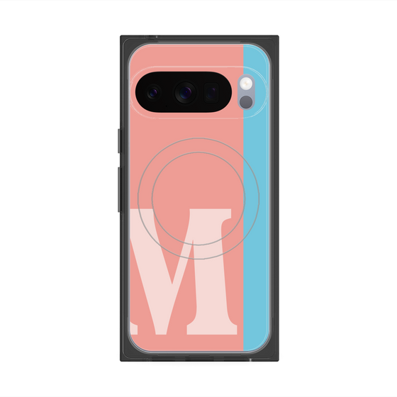 Premium Square Case with Pixelsnap［ Original - initial color line - M pink ］