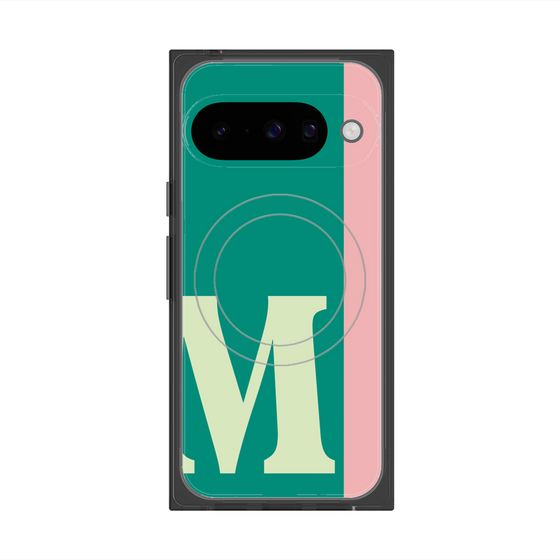 Premium Square Case with Pixelsnap［ Original - initial color line - M green ］