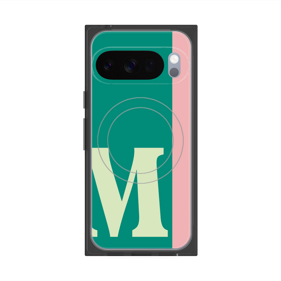 Premium Square Case with Pixelsnap［ Original - initial color line - M green ］