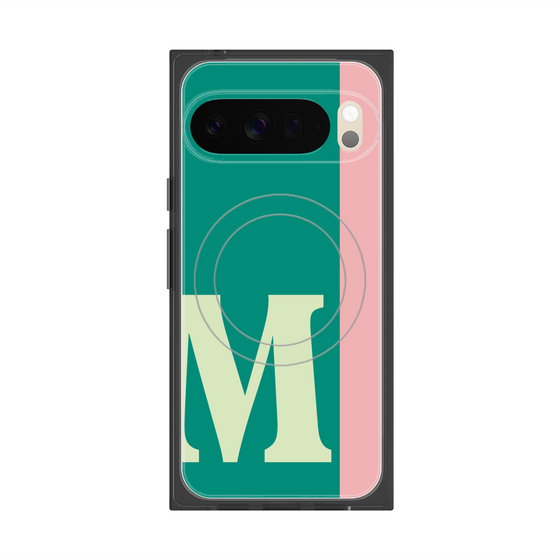 Premium Square Case with Pixelsnap［ Original - initial color line - M green ］