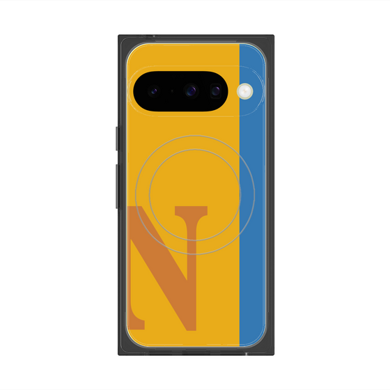 Premium Square Case with Pixelsnap［ Original - initial color line - N orange ］