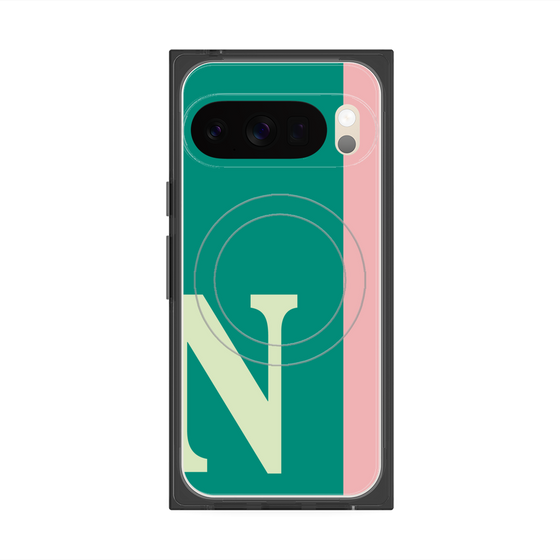 Premium Square Case with Pixelsnap［ Original - initial color line - N green ］