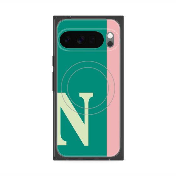 Premium Square Case with Pixelsnap［ Original - initial color line - N green ］