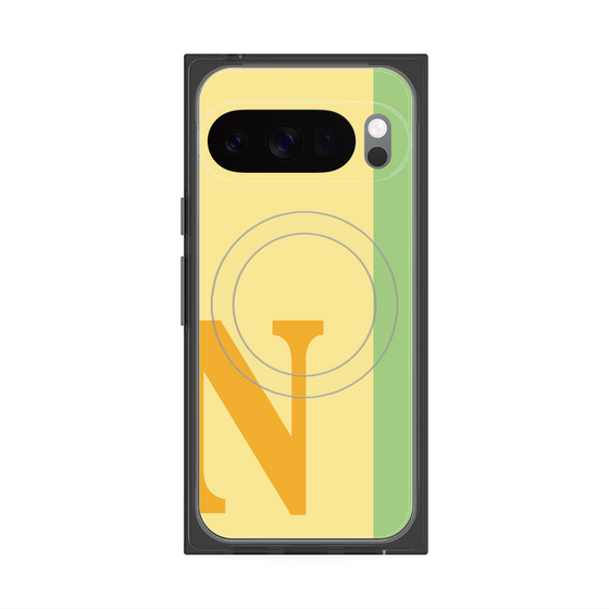 Premium Square Case with Pixelsnap［ Original - initial color line - N yellow ］