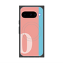 Premium Square Case with Pixelsnap［ Original - initial color line - O pink ］