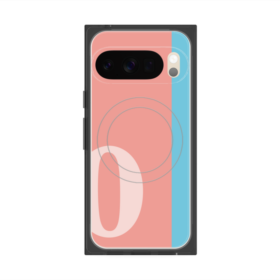 Premium Square Case with Pixelsnap［ Original - initial color line - O pink ］