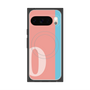 Premium Square Case with Pixelsnap［ Original - initial color line - O pink ］