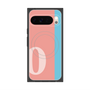 Premium Square Case with Pixelsnap［ Original - initial color line - O pink ］