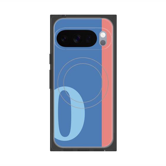 Premium Square Case with Pixelsnap［ Original - initial color line - O blue ］