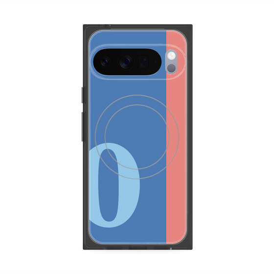 Premium Square Case with Pixelsnap［ Original - initial color line - O blue ］