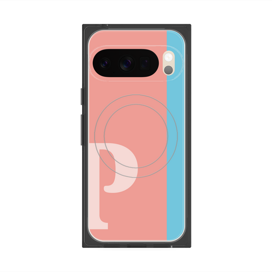 Premium Square Case with Pixelsnap［ Original - initial color line - P pink ］