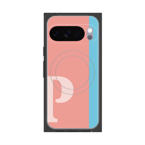 Premium Square Case with Pixelsnap［ Original - initial color line - P pink ］