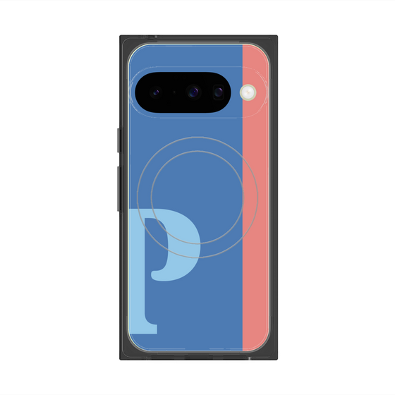 Premium Square Case with Pixelsnap［ Original - initial color line - P blue ］