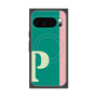 Premium Square Case with Pixelsnap［ Original - initial color line - P green ］
