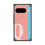 Premium Square Case with Pixelsnap［ Original - initial color line - Q pink ］