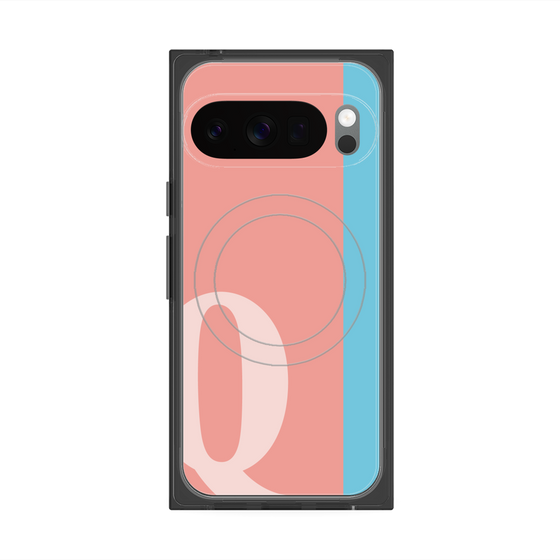 Premium Square Case with Pixelsnap［ Original - initial color line - Q pink ］