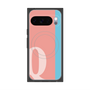 Premium Square Case with Pixelsnap［ Original - initial color line - Q pink ］