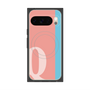 Premium Square Case with Pixelsnap［ Original - initial color line - Q pink ］