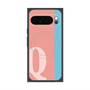 Premium Square Case with Pixelsnap［ Original - initial color line - Q pink ］