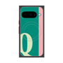 Premium Square Case with Pixelsnap［ Original - initial color line - Q green ］