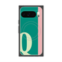 Premium Square Case with Pixelsnap［ Original - initial color line - Q green ］