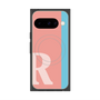 Premium Square Case with Pixelsnap［ Original - initial color line - R pink ］