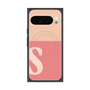 Premium Square Case with Pixelsnap［ Original - initial two tone - S pink ］