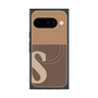 Premium Square Case with Pixelsnap［ Original - initial two tone - S brown ］