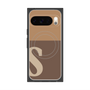 Premium Square Case with Pixelsnap［ Original - initial two tone - S brown ］