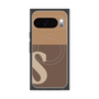 Premium Square Case with Pixelsnap［ Original - initial two tone - S brown ］